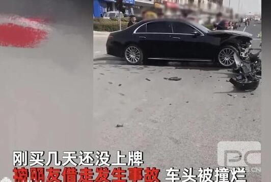 男子新買百萬奔馳被朋友借走撞爛 始料未及真相簡直太崩潰