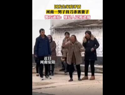 河南滑縣一男子持刀殺妻 已被批捕 背后真相曝光簡直太驚人了