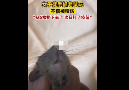 女子徒手抓老鼠玩不慎被咬傷 真相曝光簡直太驚人了
