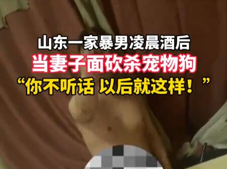 家暴男被指當(dāng)妻子面砍殺寵物狗 真相曝光簡直太驚人了