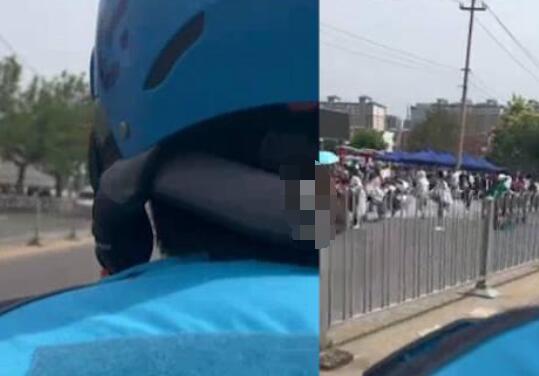 高考生睡過頭外賣小哥將其送到考場 騎著摩托飛速馳騁