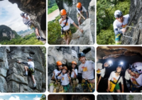 陸毅鮑蕾帶女兒攀巖 隔著屏幕都能感受到他們的幸福