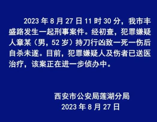 男子持刀行兇致一死一傷 警方通報(bào) 真相曝光簡直太驚人了