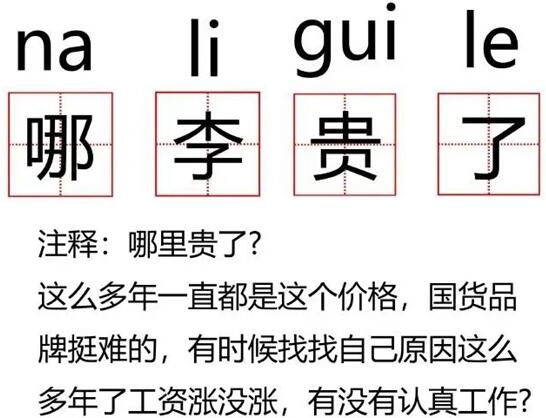 哪李貴了是什么梗