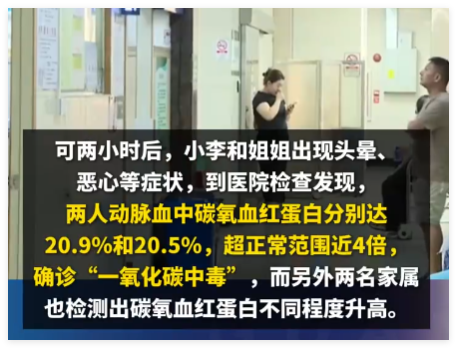 一家6口空調(diào)房煲糖水4人中毒 為什么中毒什么情況？